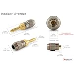 Nakamichi FanLock Excel Series 24k Gold Plated Banana Plugs, 10-18 AWG - Image 2