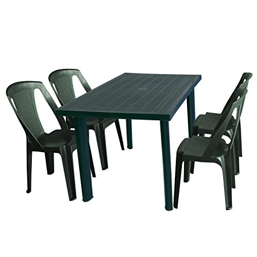 Multistore 2002 Solider Gartentisch Kunststofftisch 125x75cm Campingtisch Beistelltisch Esstisch Gartenmöbel… – Bild 5