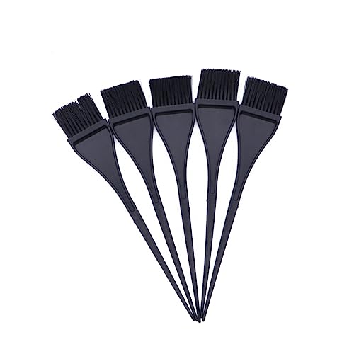 TOPPERFUN Pinceau Pour Teinture Capillaire Lot De 5 Petits Applicateurs Noirs En Plastique Pour Usage Professionnel Salon Coiffure Coloration Et Capillaire