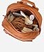 FAWN DESIGN Nylon Diaper Bag Backpack with Changing Pad, Brown Backpack Diaper Bag with 11 Interior and 5 Exterior Pockets, Padded and Adjustable Straps for All Day Comfort, 16x13x7 inches