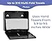 Multifold Paper Towel Dispenser Wall Mount (Black), Folded Hand Towel Dispenser for Bathroom/Restroom (Holds up to 300 Towels), Commercial Paper Towel Holder, Trifold Paper Towels Dispenser by EnBath