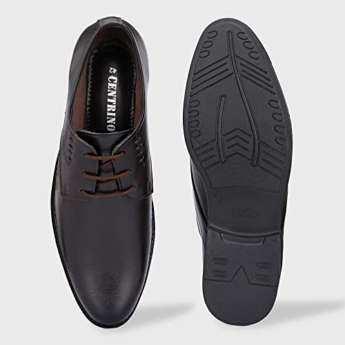 Image of Centrino Men's Formal Shoes | Elegant Slip-On Derby for Business & Casual Wear | Premium Craftsmanship for a Stylish & Sophisticated Look | Cushioned Insole for All-Day Comfort & Support