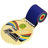 OFFIGAM Tennismedaille für Auszeichnung mit Metall und Praktischem Band als Tennis Geschenk für Sportliche Wettkämpfe