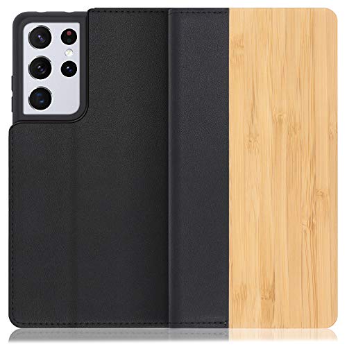 LOOF Nature Galaxy S21 Ultra 5G SC-52B �p �P�[�X �蒠�^ �J�o�[ �{�v �V�R�� �x���g���� �E�b�h �ؐ� �� �J�[�h���[ �J�[�h�|�P�b�g �{�v ���� �X�^���h�@�\ �蒠�^�P�[�X �X�}�z�P�[�X (�|)