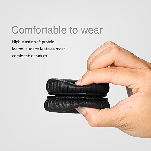 KKmoon Protetor de ouvido com memória de substituição Proteína de couro ao redor dos protetores de o