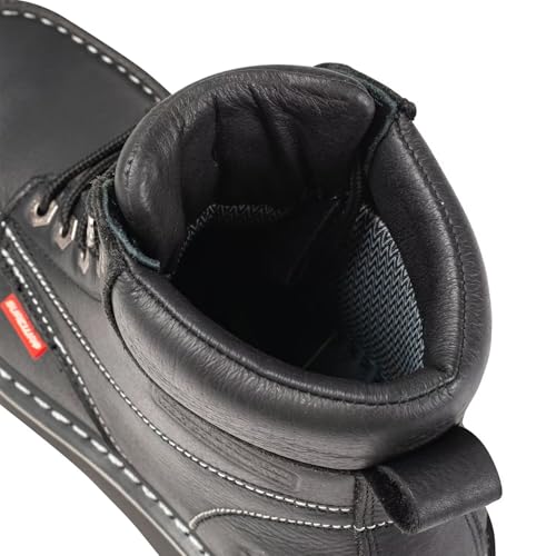 Image of SUREWAY 6 inch Mens Heavy Duty Soft /Composite /Steel Toe Work Boots for Men,Comfortable & Durable,GoodyearWelt,Full Grain Leather,Oil /Slip Resistant,Wedge Moc Toe Industrial Construction Boots