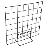 Portátil y fácil de : con su sencillo proceso de montaje, este estante es fácil de transportar e instalar, lo que lo hace ideal para vendedores que necesitan mover con frecuencia sus exhibidores, estante de exhibición de rejilla de alambre, estante de rejilla de fotos