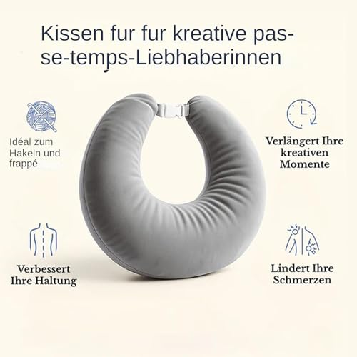 Coussin de lecture ergonomique idéal pour le crochet et le travail - 7