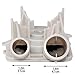 Ansoon 3363394 Washer Water Drain Pump Appliance Replacement Part Compatible for Whirlpool and Compatible for Kenmore Washers Replaces 3352492 3352493 3352293 WP3363394