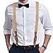 Buyless Fashion Leather End 2 Pack Suspenders for Men - 48