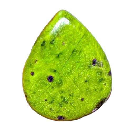 Cabochon atlantisite naturel poire 36x28mm pour création de pendentif unique