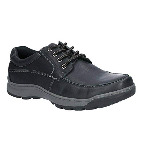Hush Puppies Zapatos Planos Tucker LaceOxford para Hombre, Black, 46.5 EU