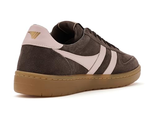 Image of Gola, Women's, Hawk Suede 86, Mocha /Chalk Pink /Gum, 6.5, Medium