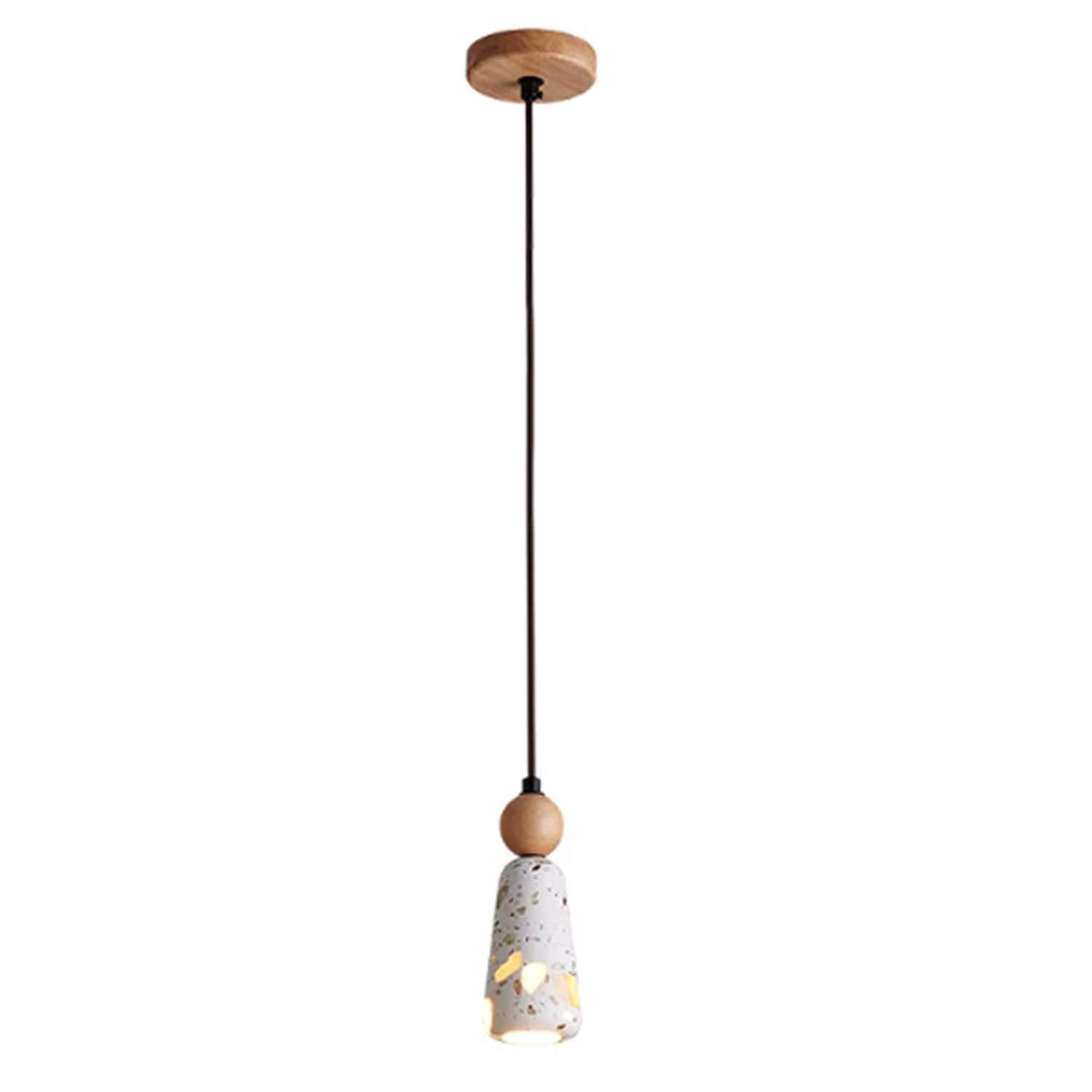 USMJQVZ terrazzo Stone Pendant Light Nordic minimalist Marble Hanging Light Interior Decoration Adjustable Pendant lamp Farmhouse Chandelier for Living Room Dining Room Kitchen