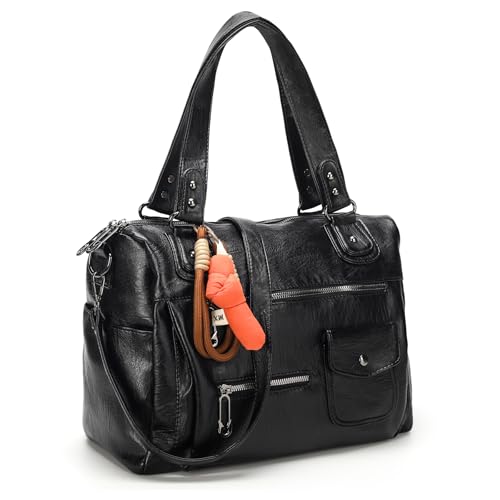 Satchel Bag for Women Leather Tote Bags Trendy Ladies Shoulder Bag Top Handle HandBag Crossbody Bags for Women2
