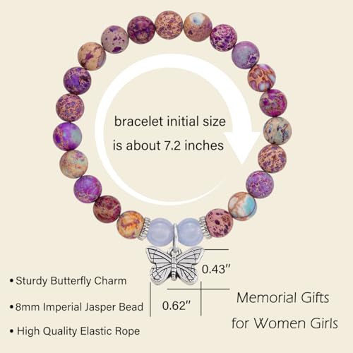 LINY Memorial Gifts for Loss of Loved One Grief Bracelet Sympathy Gift for Loss of Mother Father Son Daughter3