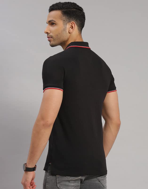 Image of ROCK.IT Men's Solid Slim Fit T-Shirt