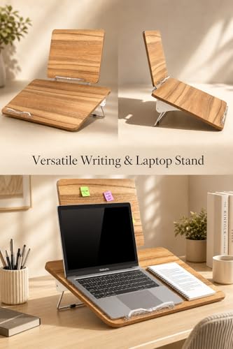 Image of Sunchhaya New Book Stand for Reading, Writing, Painting and Used As Laptop Stand for Desk, 360 Degree Rotatable Multi-Functioal Book Reading Stand Adjustable Height-Angle (BG-5LW)