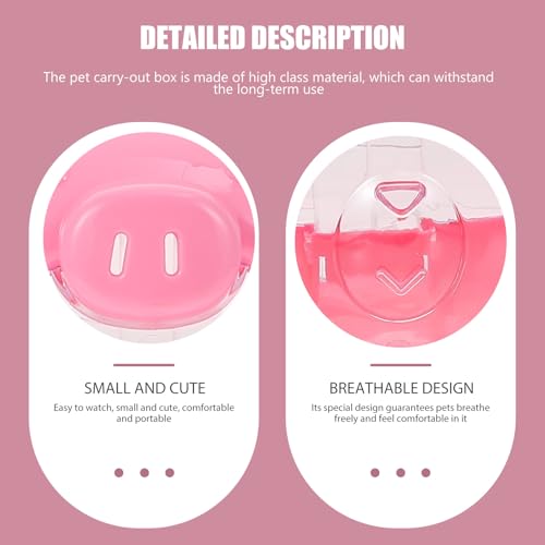 Cage à écureuils et hamster portable rose Cabilock pour voyage