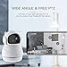 APEMAN WiFi Camera 1080P Indoor Home Security Camera Wireless IP Camera Pet/Baby Monitor Night Vision Motion Detection 2-Way Audio Pan/Tilt/Zoom