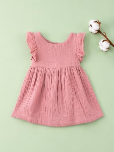 Image of Kidbea Cotton Girls Dress | Ultra-Soft Summer Wear Casual Dress for Kids