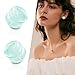 Stuppendux 2PCS Stone Flared Ear Tunnels Expander Plugs Stretcher Kit Gauge Stylish Body Piercing Plugs for Fashionable Individuals 2G 6MM
