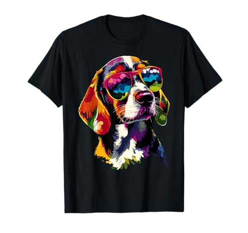 Beagle mit sonnenbrille beagles welpe süßer english beagle t-shirt