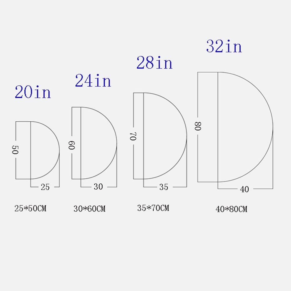 Specchio da parete a LED dimmerabile, 50,8 cm, anti-appannamento, illuminazione moderna, design elegante per la casa, perfetto per bagni eleganti