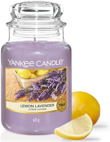 Yankee Candle bougie parfumée Citron Lavande | Format jarre | Bou...