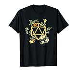 Geeky Polyhedral D20 Dice Set Plant Nerdy T-Shirt