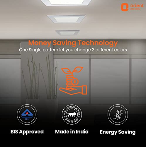 Image of Orient Electric Moodlight Square Recess Panel 15W, 3CCT (Pack of 1)