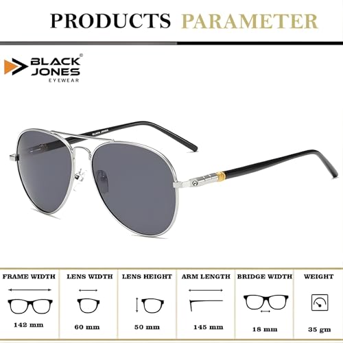 Black Jones Store Black Jones Polarized Sunglasses Black - Image 6