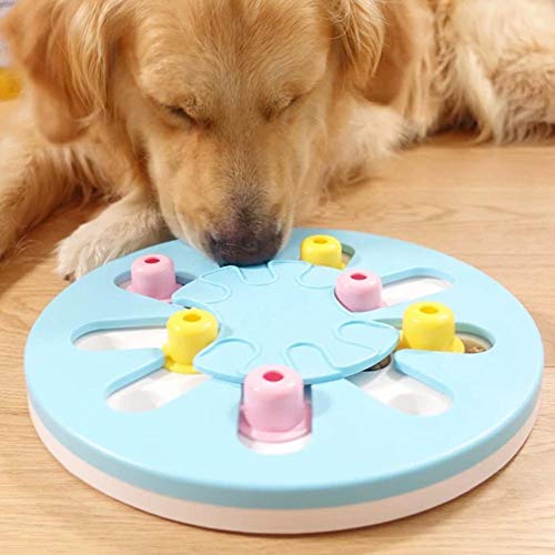 chinejaper Slow Feeder Dog Bowl, Pet Dog Training Feeder Plastic Puzzle Bowl With Non-Slip Slow Dispensing Feeding for Mini Dog Puppies