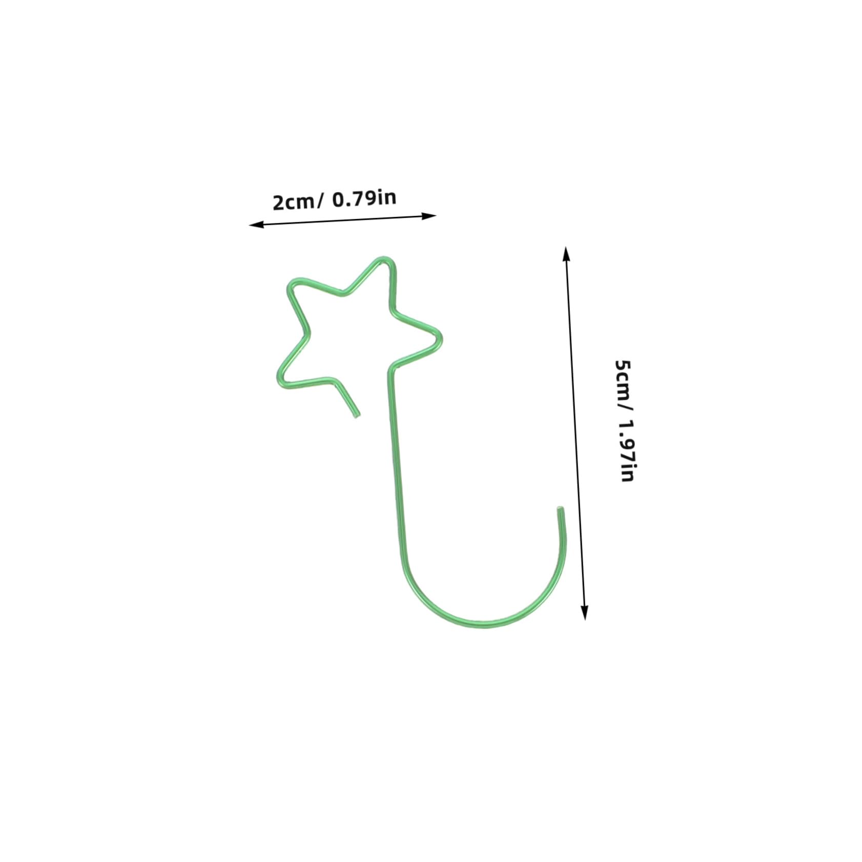 MUCKLILY 5Bags Star Shaped Ornament Hooks Decorative Hangers for Christmas Tree Holiday Decor Elegant Design for Hanging Baubles Present Bags and More