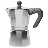 Für verschiedene thermische Oberflächen geeignet, gelingt Ihnen Ihr perfekter Espresso egal ob auf einem Gas-, Elektro- oder Glaskeramikherd. 600 ml Fassungsvermögen, ideal für 10-12 Expressotassen Kaffee.