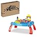 MEGA BLOKS First Builders Toddler Blocks Toy, Build ‘n Learn Portable Activity Table with 30 Pieces and Built-in Storage, Blue, Kids Ages 1+ Years (Amazon Exclusive)
