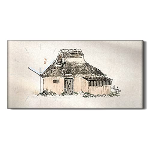 Horloge sur Toile Coloray Deco Salon Chambre Art Mural Moderne - 2