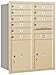 Salsbury Industries 3711D-10SRU 4C Horizontal Mailbox, Sandstone
