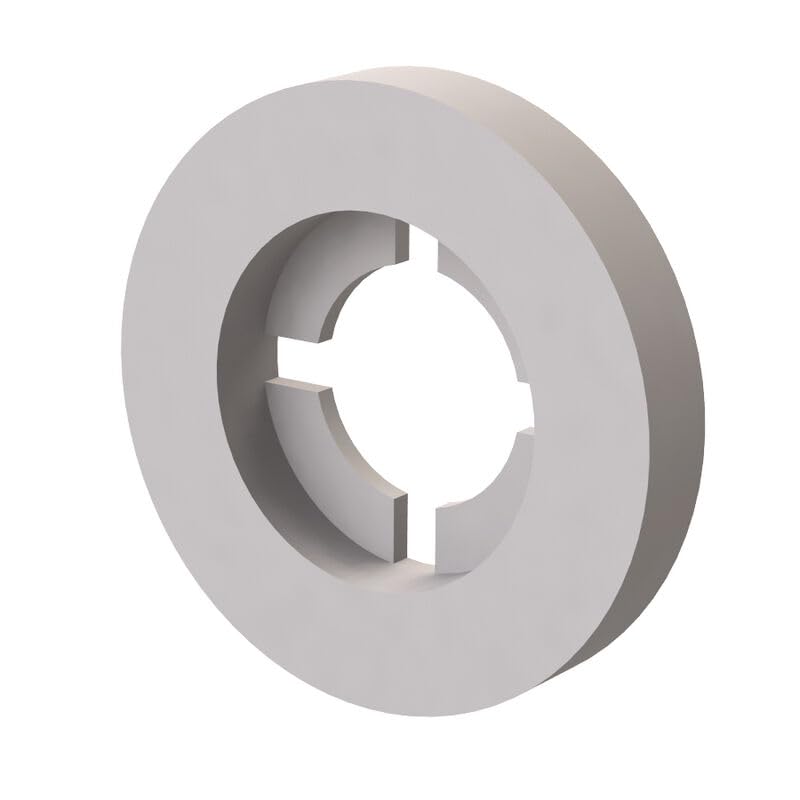 Essentra, 16FWRT008062, Natural Nylon Anti-Loss Washer Retaining Washer - 6 mm (0.235 in) - 9.9 mm (0.391 in) - Thickness 1.6 mm (0.062 in) - Compatible Screw Sizes 8 (1000 Item/s)
