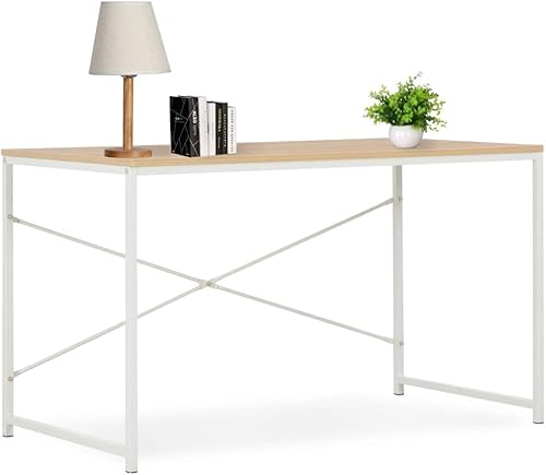 Youuihom Escritorio para computadora de oficina en casa, escritorio de oficina de estilo rústico, escritorio de computadora para dormitorio, oficina disponible en Yaxa Peru