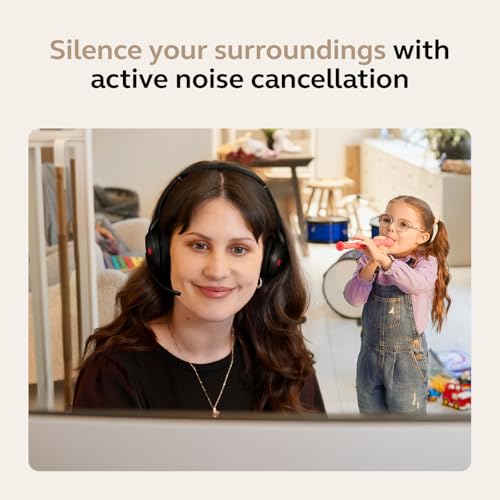 Jabra Evolve2 55 Stereo Wireless Headset - Features AirComfort Technology, Noise-Cancelling Mics & Active Noise Cancellation - MS Teams Certified, Works with Other Platforms - Black - image 5