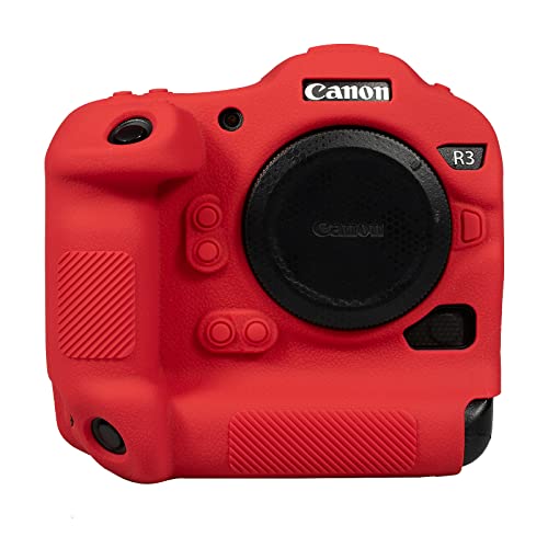 Easy Hood Housse pour Appareil Photo Canon R3 Caméras Housse en Silicone Housse pour Appareil Photo Professionnel Housse en Silicone Souple, légère et Fine, résistante aux Rayures