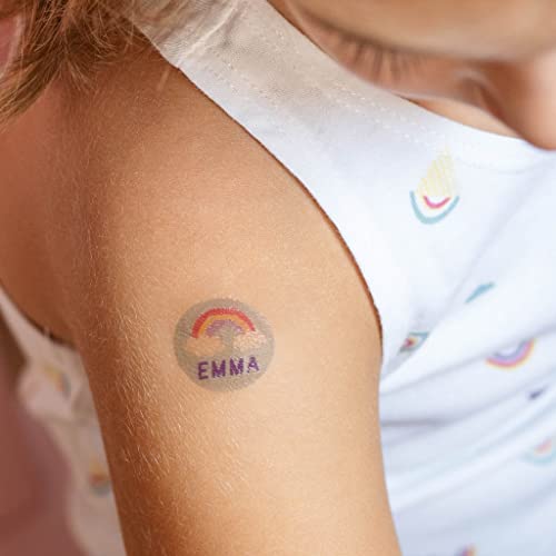 Wanapix | Tatuaggi Temporanei Personalizzati | Per Bambini e Adulti | Tatuaggi Finti con Nome e Testo | Tattoo Stickers/Adesivi | Tatuaggi Falsi | Impermeabile | 2,5 x 2,5 cm