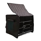 Hiemible Coperture Per Cucce E Gabbie Per Cani - Isolata Termicamente E Ventilata Con La Privacy | Impermeabile Isolato Copertura Per Cuccia - Per Inverno Lettino Animali Domestici Recinto Interno