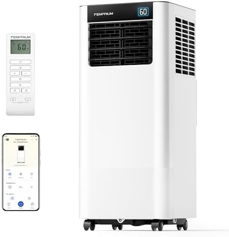 8,000 BTU Smart Portable Air Conditioners, WIFI-Enabled