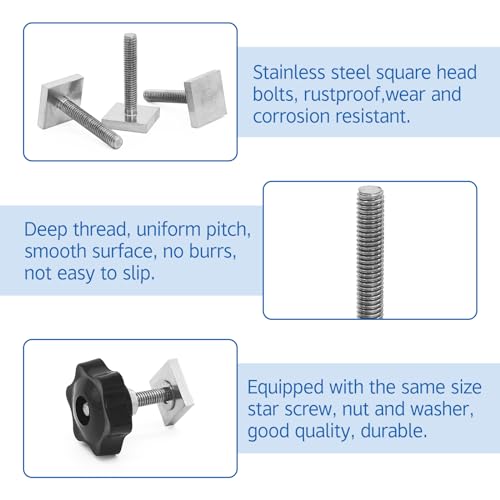 JJWNMLL T track bolts 8 pcs - Image 3