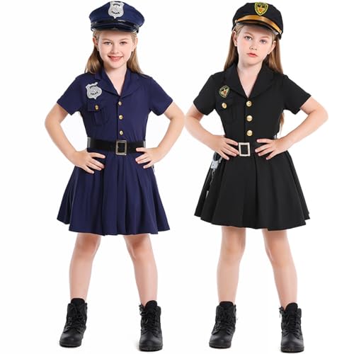 Disfraz de policía para niñas 10-12 años miniatura 7