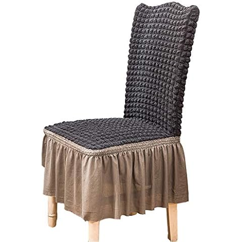 LZstrong Seersucker Dining Chair Cover Cover