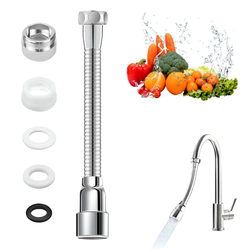 CHENYU 1 Pieza de Extensor Grifo Cocina Extensión para Grifo de Cocina de 30 cm Alargador grifo Acero Inoxidable Extensor de Grifo Giratorio de 360° 2 Modos de Agua Adecuado para Grifos de Cocina y B CHENYU 1 Pieza de Extensor Grifo Cocina Extensión para Grifo de Cocina de 30 cm Alargador grifo Acero Inoxidable Extensor de Grifo Giratorio de 360° 2 Modos de Agua Adecuado para Grifos de Cocina y B