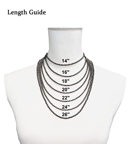 Jojomina Western Jewelry Navajo Pearl Necklace For Women Handmade Long Boho Turquoise Pearls Layered Necklaces For Cowgirls thumb #4